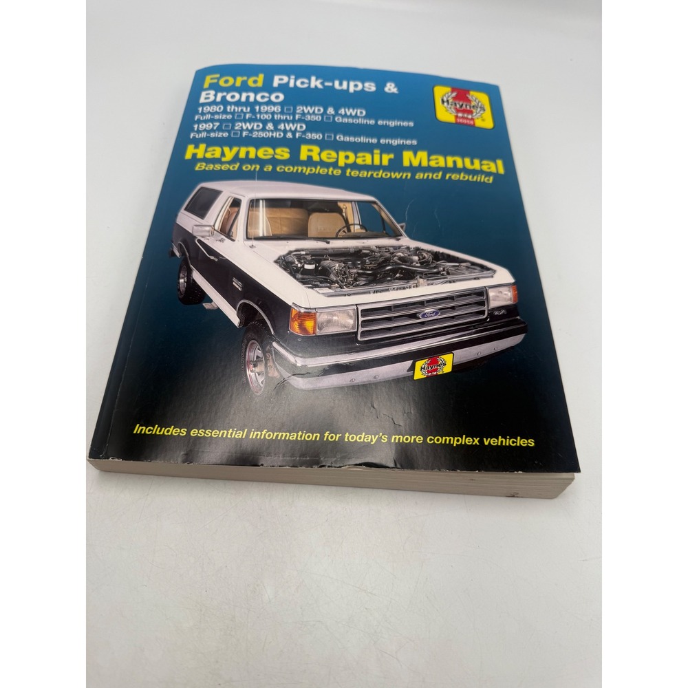 Haynes Ford Pickups Bronco Repair Manual 1980-1996 F-100 F-150 F-250 F-350 36058